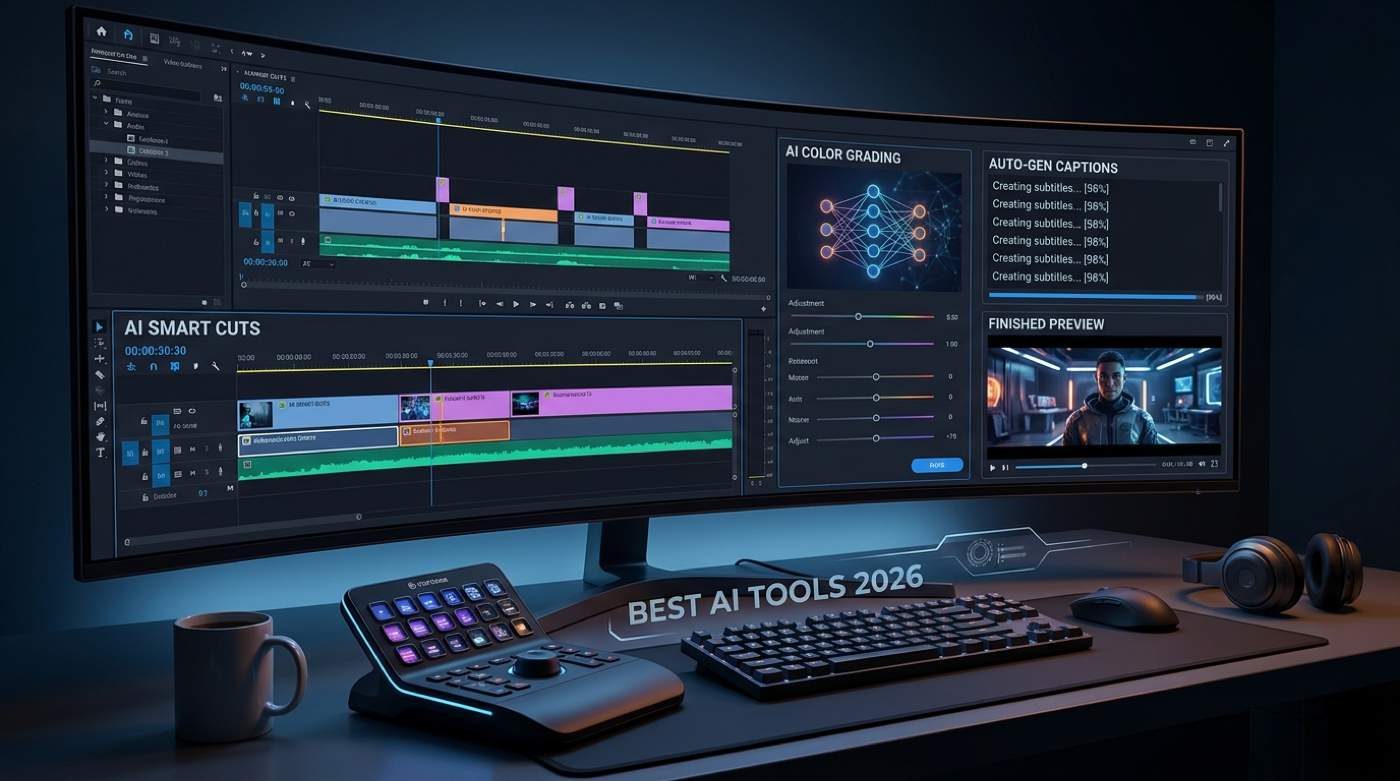 Best AI video editing tools for creators and agencies in 2026